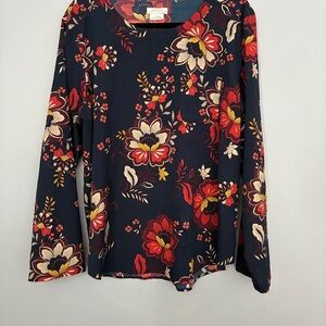 Van Heusen Black Floral Blouse